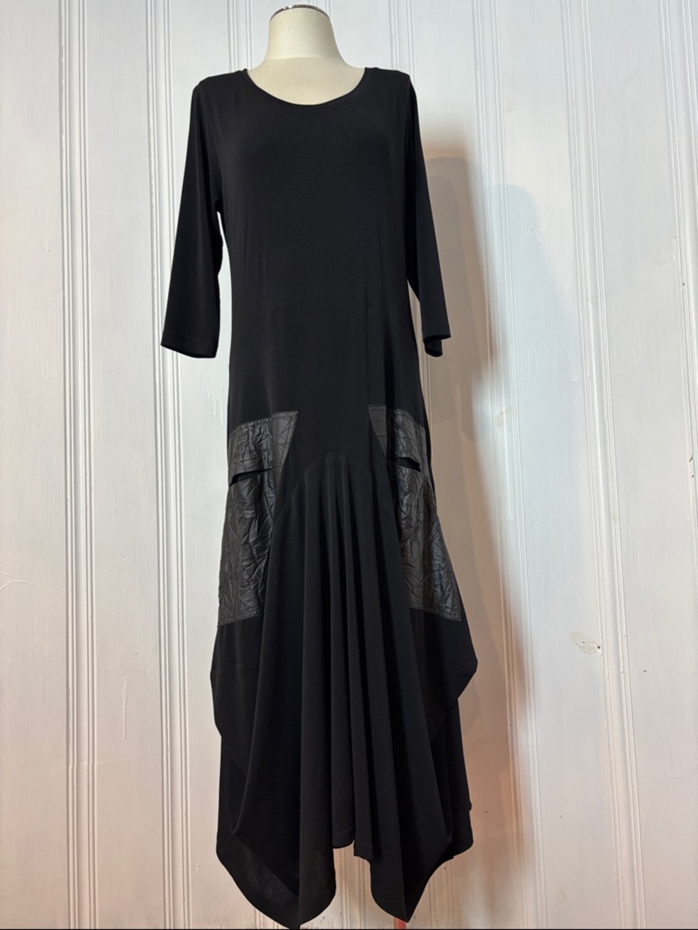 LACE Canada Black Lagenlook Balloon Maxi Dress - Size M
